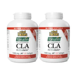 2 x Natural Factors Tonalin CLA, 120 softgels Bundle