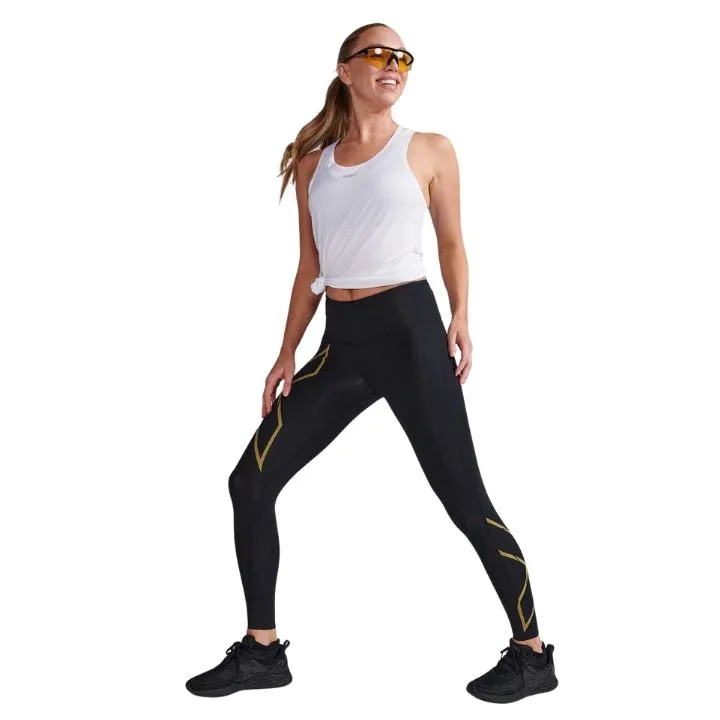 2XU WA6523B Light Speed Mid-Rise Compression Tights