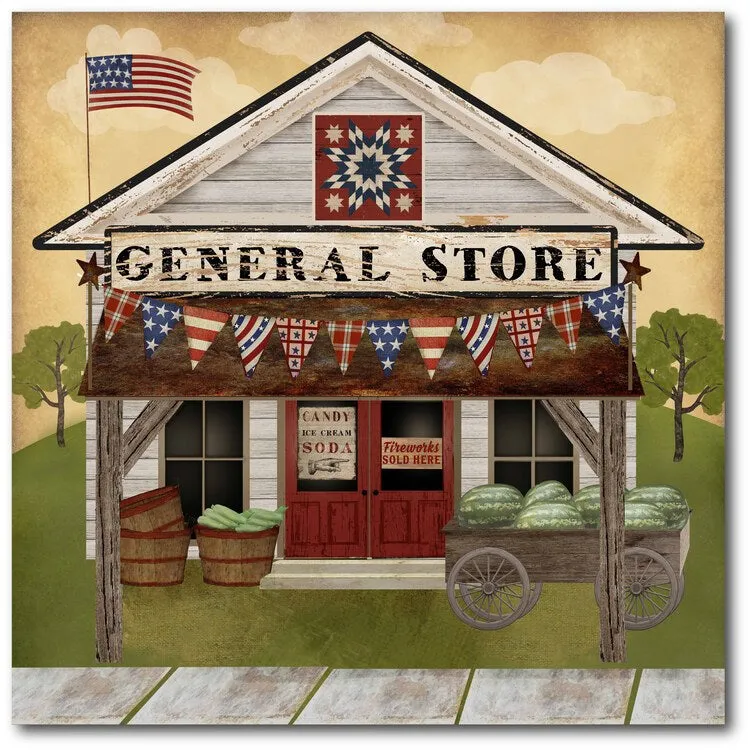 Americana General Store 16" x 16" Canvas Wall Art