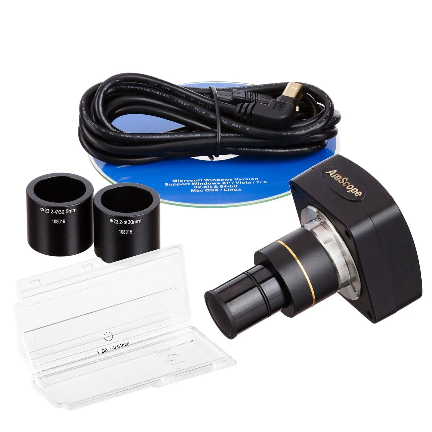 AmScope SM-1 Series Inspection and Dissecting Zoom Binocular Stereo Microscope with 150W Halogen Dual Gooseneck & Ring Lights and Optional Digital Camera on Compact Pillar Stand