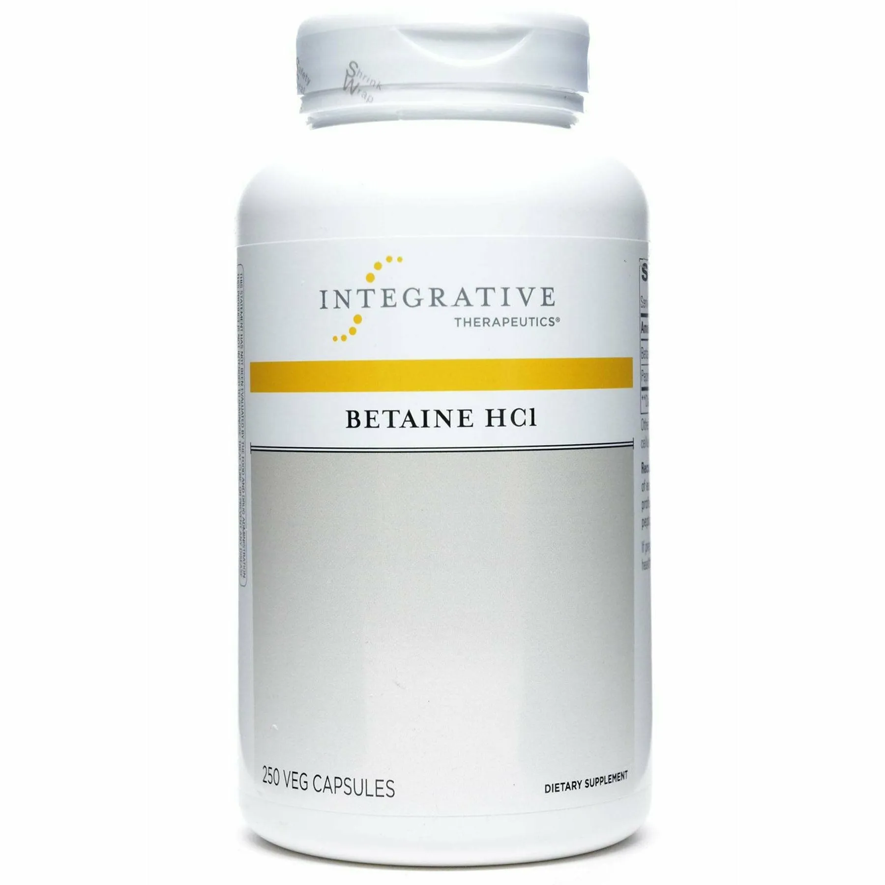 Betaine HCl 250 caps by Integrative Therapeutics