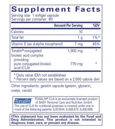 CLA (Conjugated Linoleic Acid) 1,000 mg