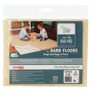 Con-Tact V14973 Rug Pad, 6 ft L, 4 ft W, Non-Slip Surface, Polyester :EA: QUANTITY: 1