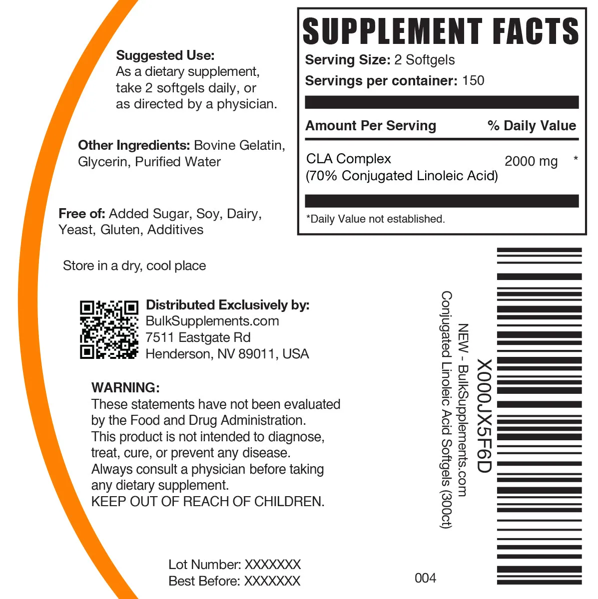 Conjugated Linoleic Acid (CLA) Softgels