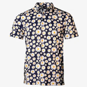 Daisy Flower Cool Tech Performance Golf Polo