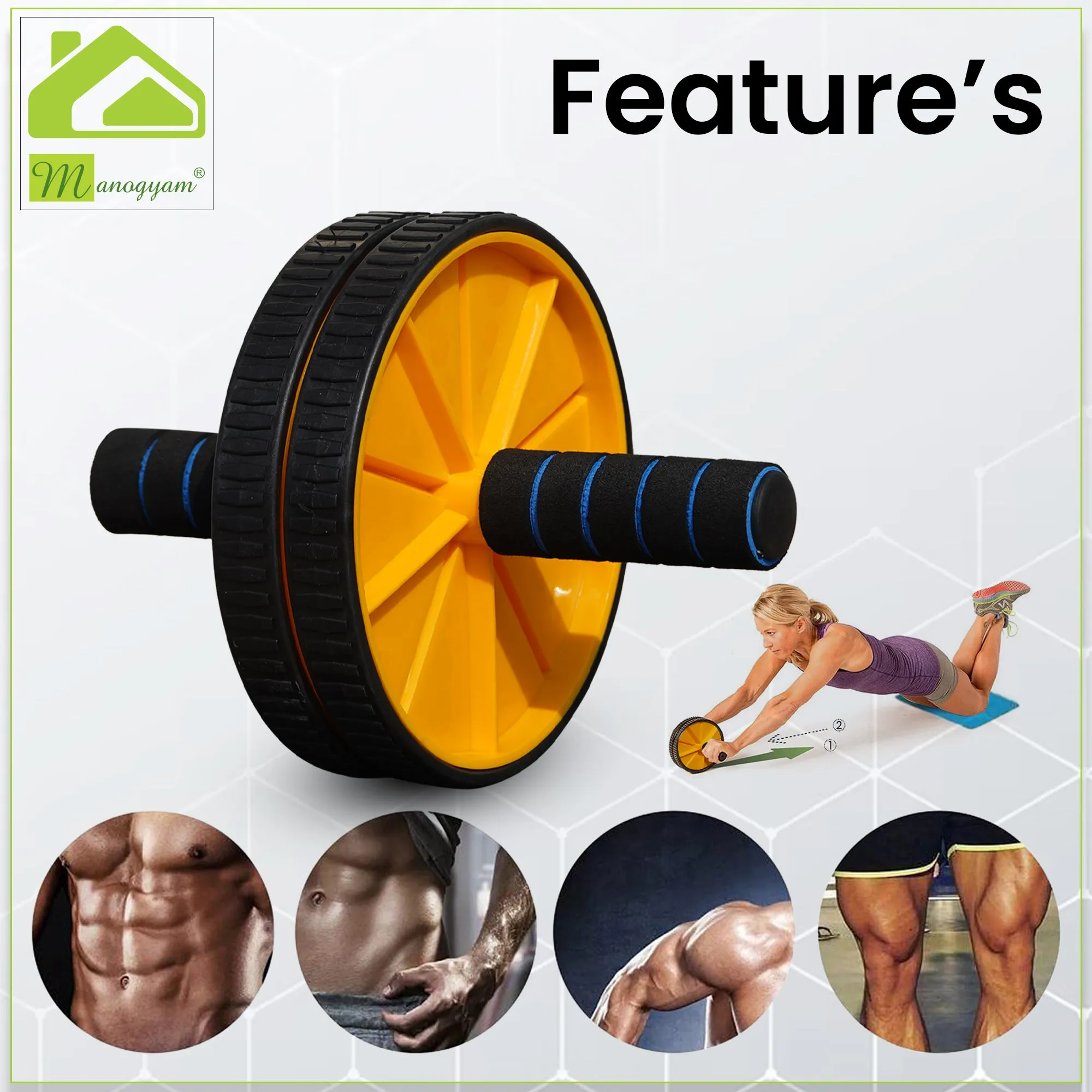 Double Toning Tube |Tummy Trimmer  |Pushup Bar And Ab Roller |Palm Stretcher