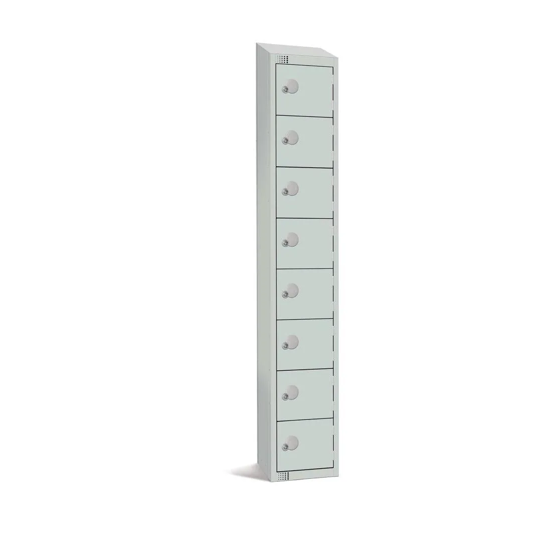 Elite Eight Door Electronic Combination Locker with Sloping Top Grey