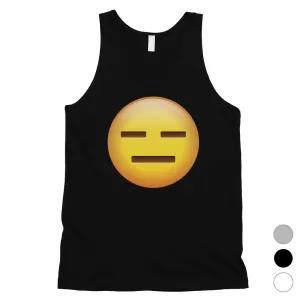 Emoji-Emotionless Mens Whatever Empty Funny Tank Top Friend Gift