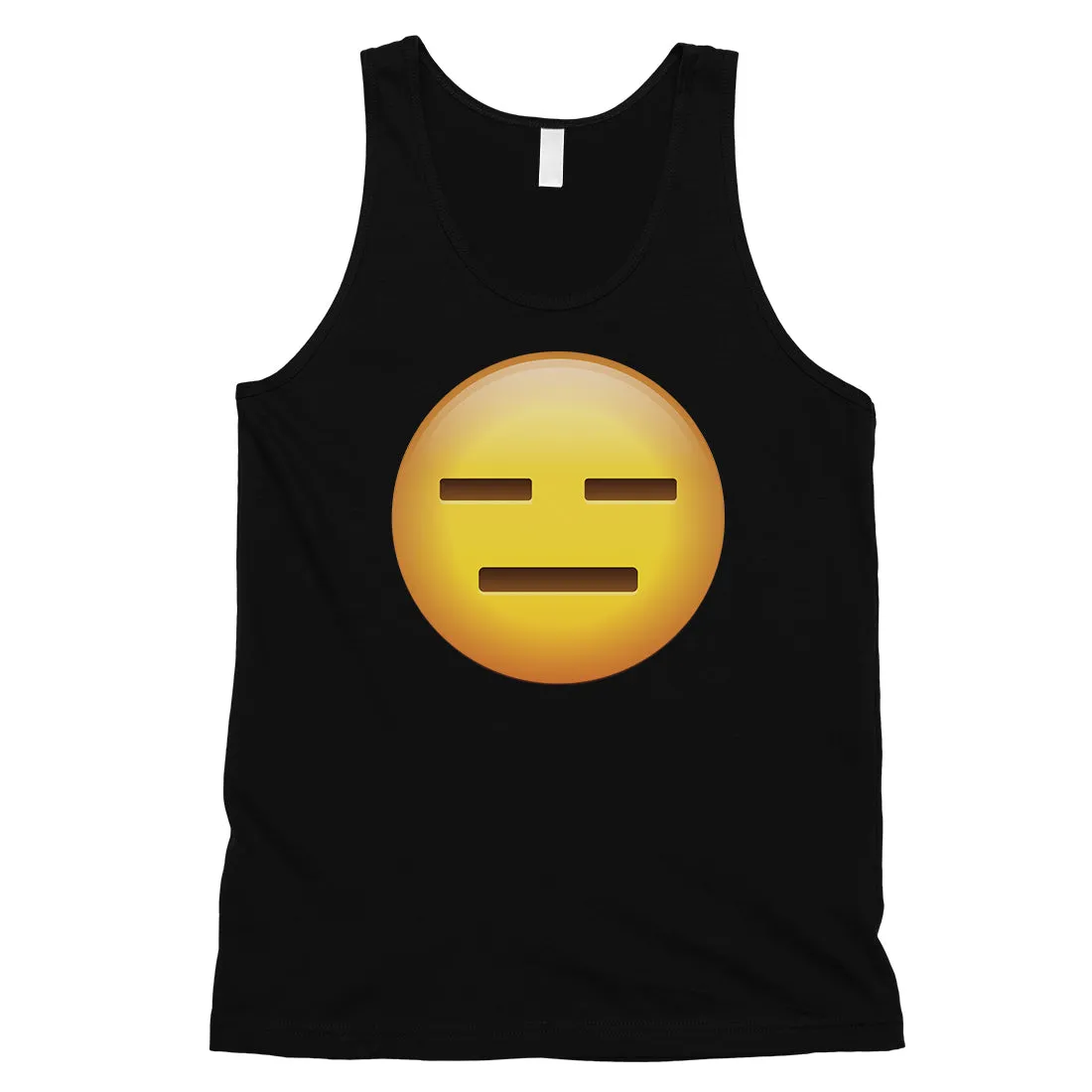 Emoji-Emotionless Mens Whatever Empty Funny Tank Top Friend Gift