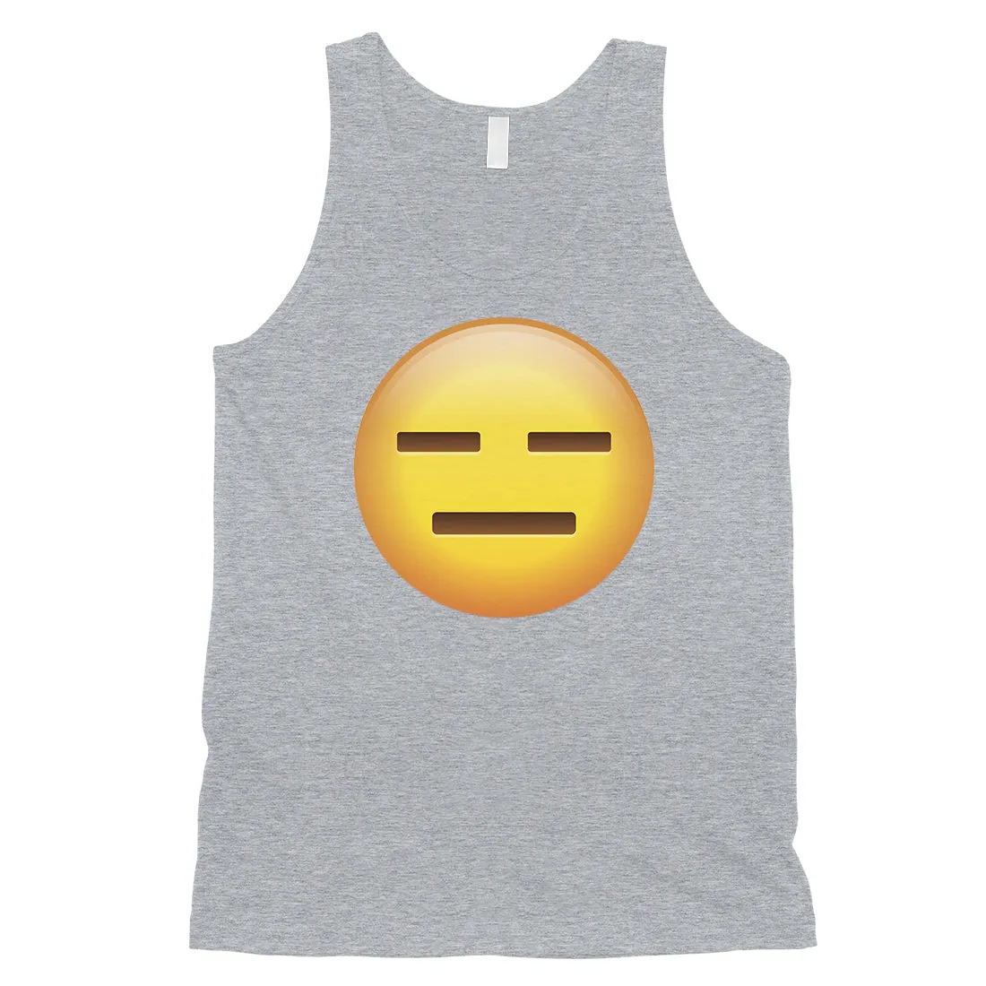 Emoji-Emotionless Mens Whatever Empty Funny Tank Top Friend Gift