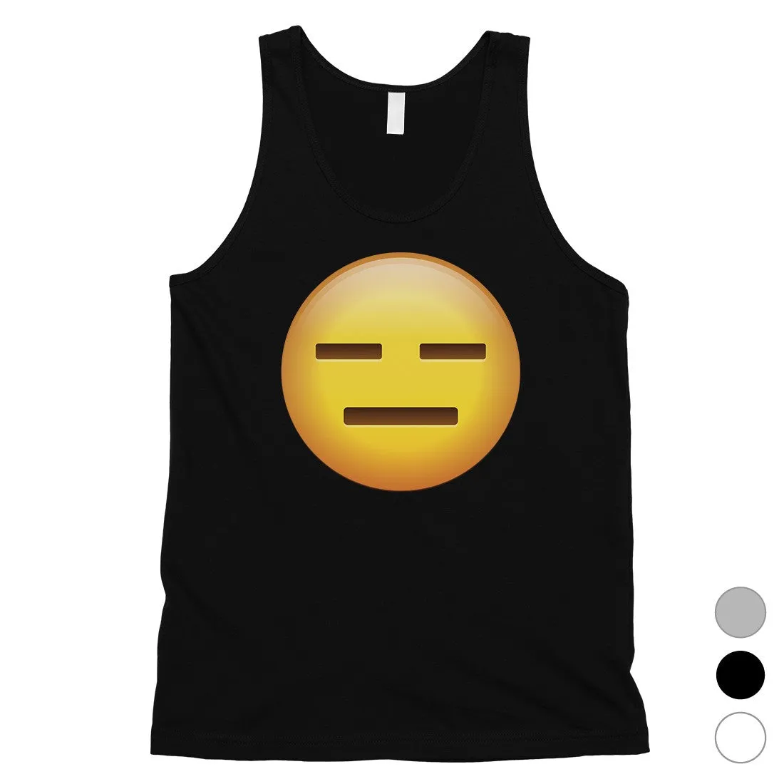 Emoji-Emotionless Mens Whatever Empty Funny Tank Top Friend Gift