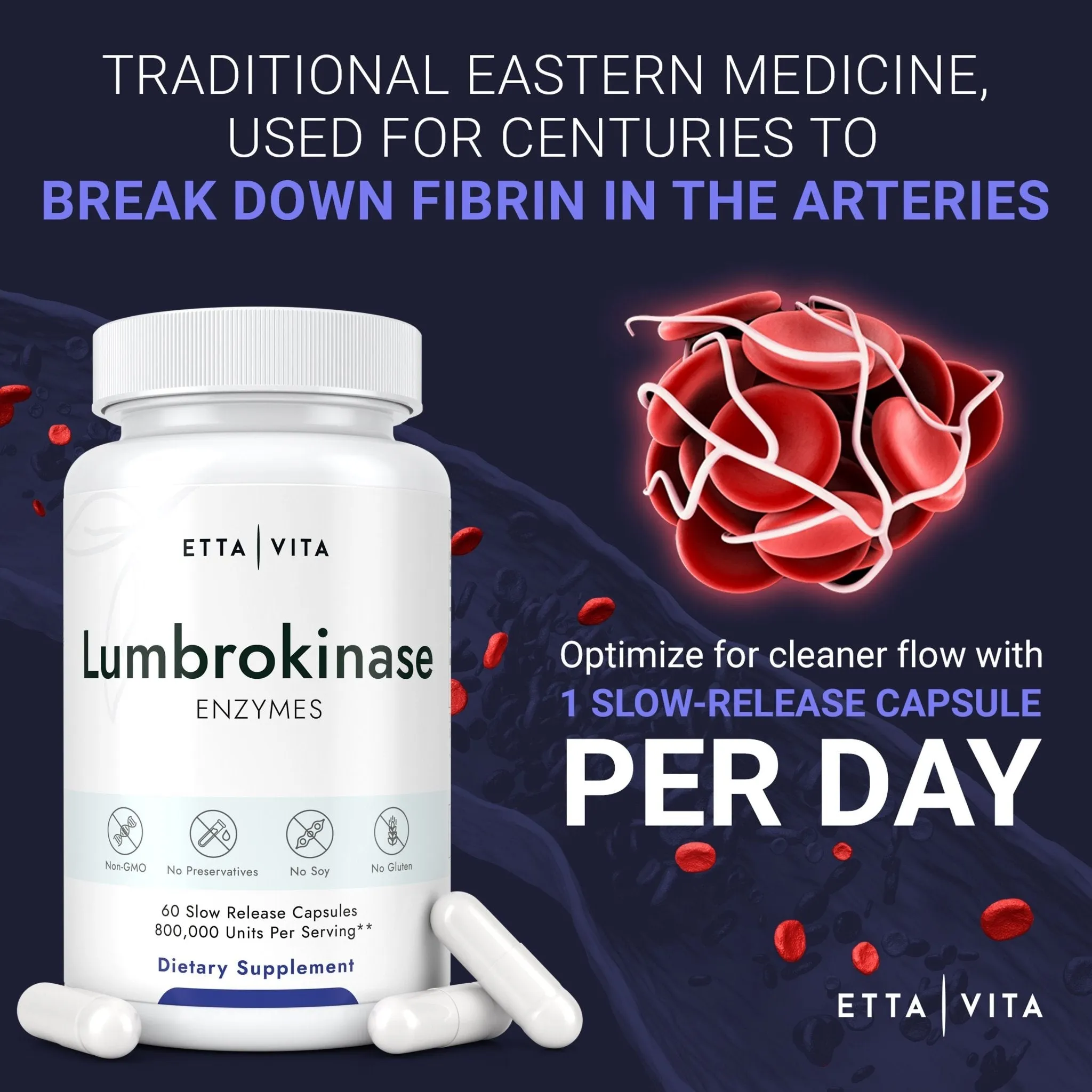 Etta Vita Lumbrokinase Capsules