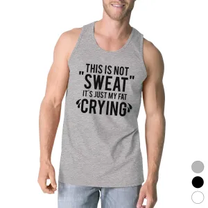 Fat Crying Mens Funny Graphic Work Out Tank Top Sleeveless Top Gift