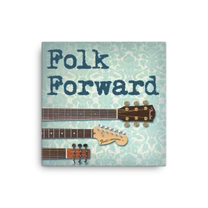 Folk Forward 16x16" Stretched Canvas Print