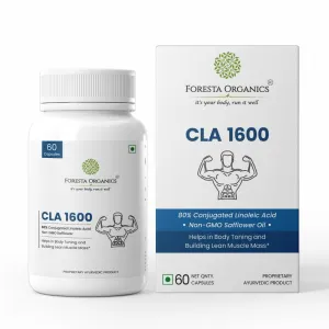 Foresta Organics CLA 1600 Vegan with 80% Conjugated Linoleic Acid - 60 Capsules