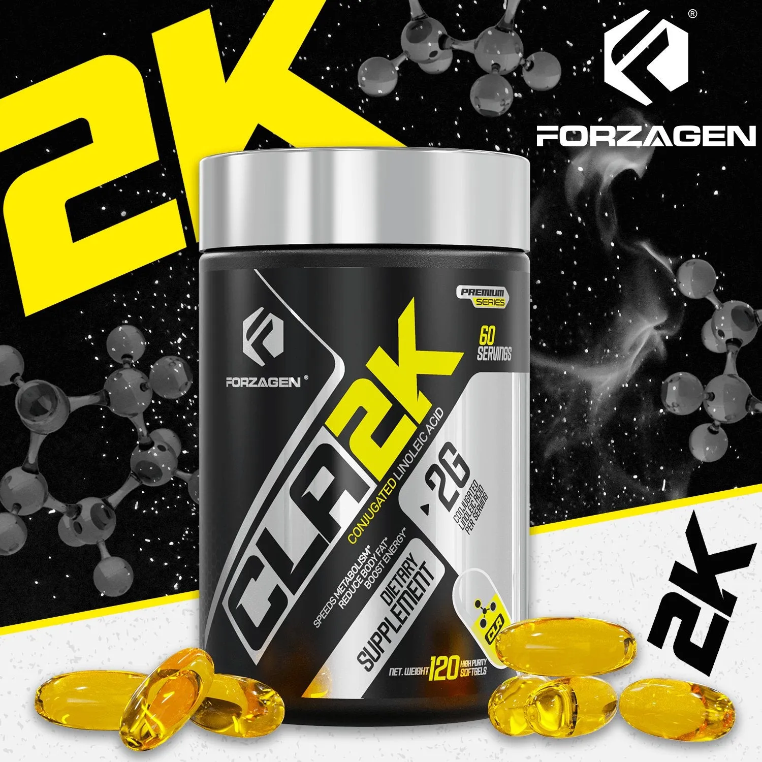 Forzagen CLA 2K Stim-Free Softgels