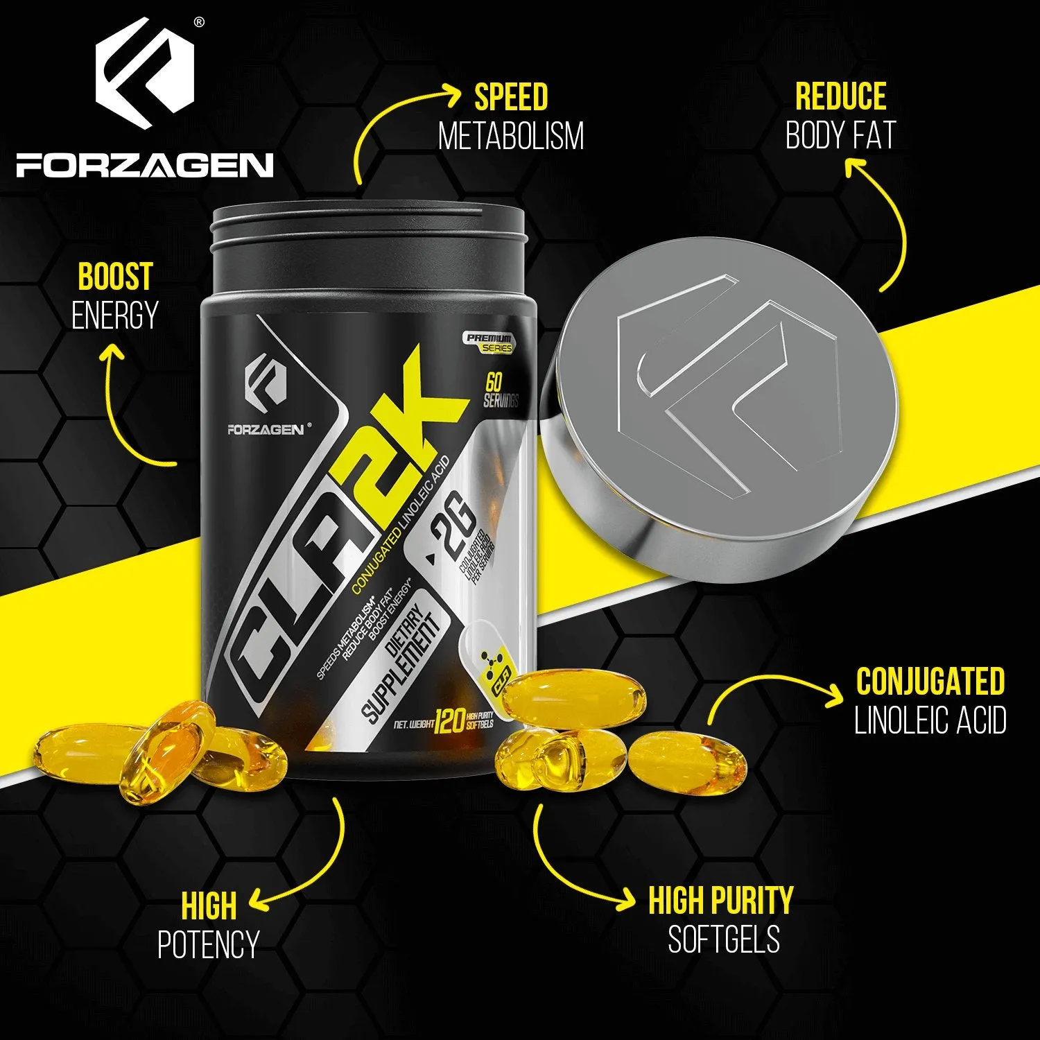 Forzagen CLA 2K Stim-Free Softgels