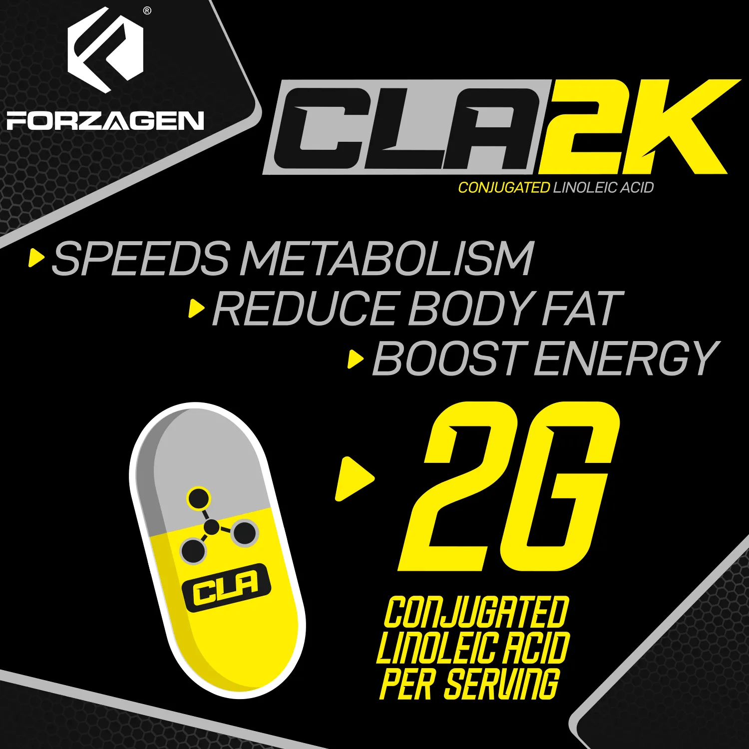 Forzagen CLA 2K Stim-Free Softgels