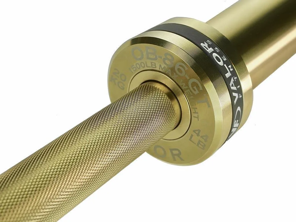 Gold Coated Needle Bearing Barbell 86" 28mm