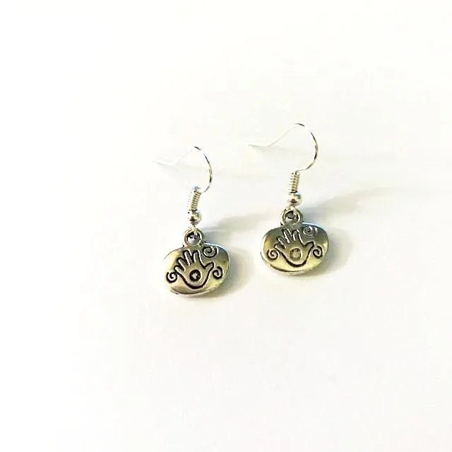 Hand shaped Earrings/hand therapy jewelry/healing hand