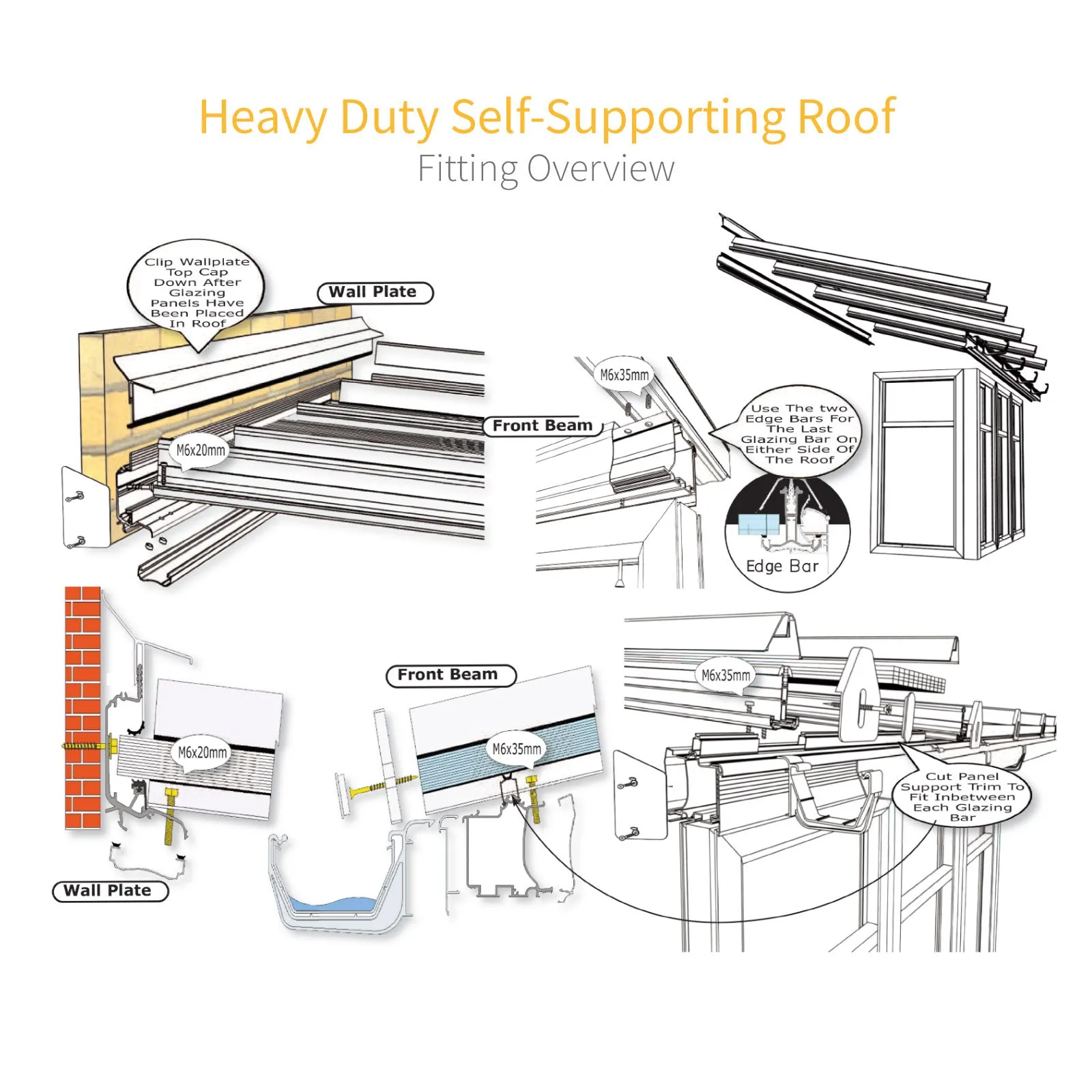 Heavy Duty Self-Supporting Bar End Cap