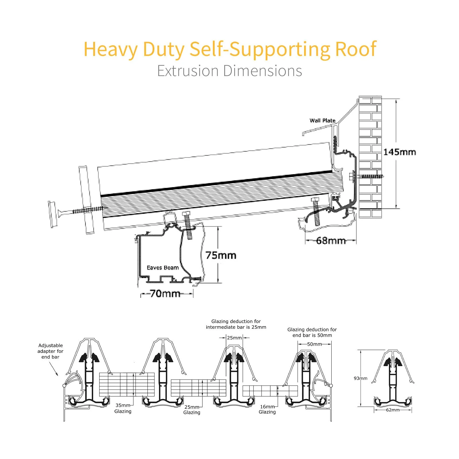 Heavy Duty Self-Supporting Bar End Cap