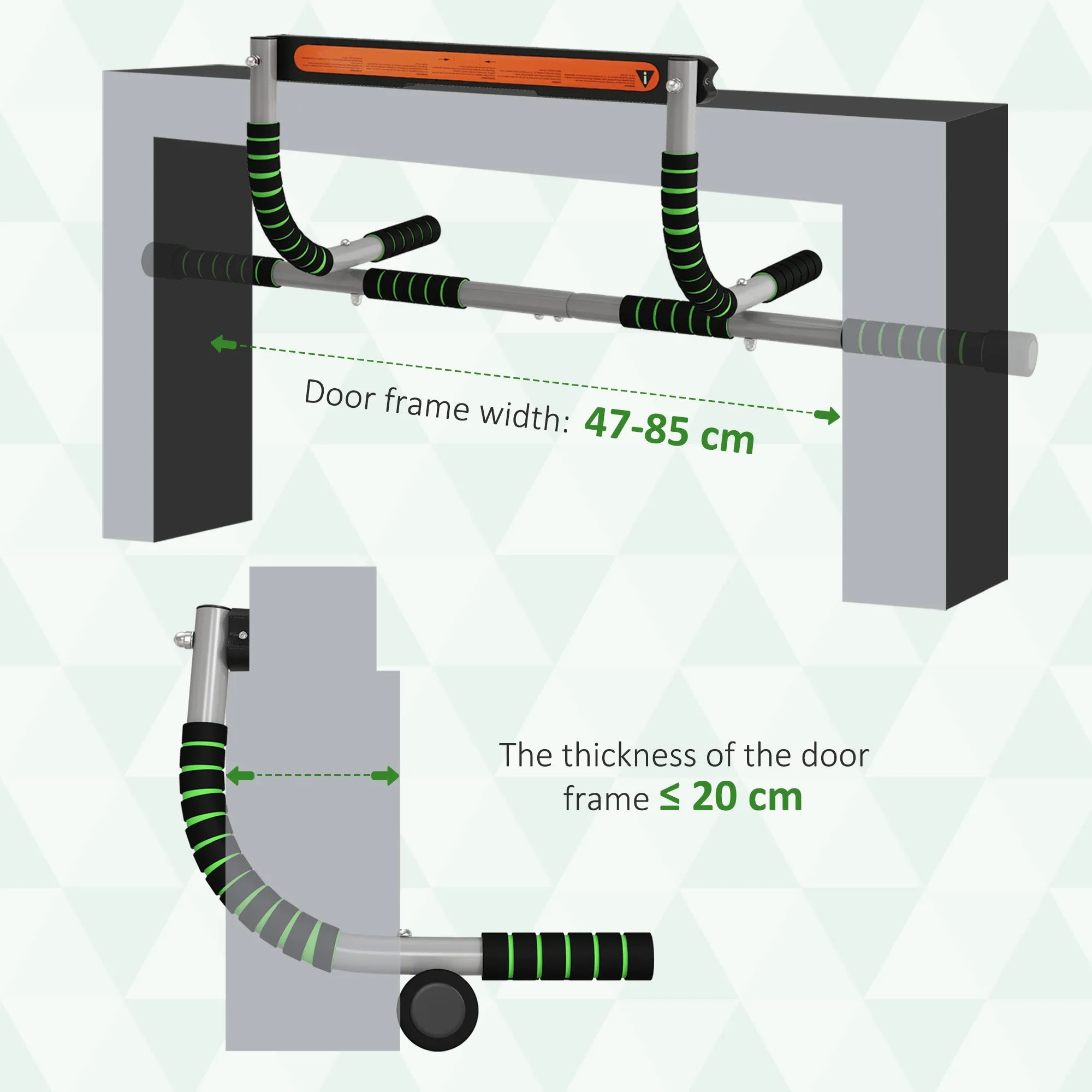 Indoor Fitness Door Horizontal Bar Pull-ups Home Gym Upper Body Workout