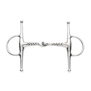 Korsteel Stainless Steel Corkscrew Mouth Full Cheek Snaffle Bit