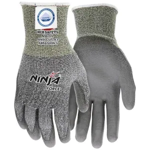 N9677XL MCR Safety Ninja Cut Resistant Gloves, Dyneema, X-Large, Gray, 13 ga THK