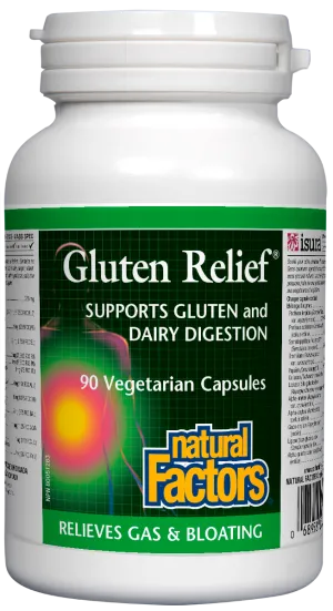 Natural Factors Gluten Relief 90 Vegetarian Capsules