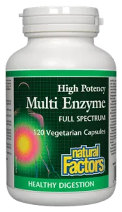 Natural Factors: Multi Enzyme High Potency · High Potency Full Spectrum