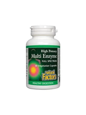 Natural Factors: Multi Enzyme High Potency · High Potency Full Spectrum