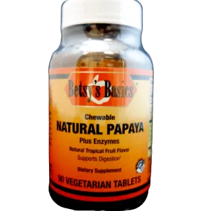 Natural Papaya, 90 chewable vegetarian tabs (item 701009000)