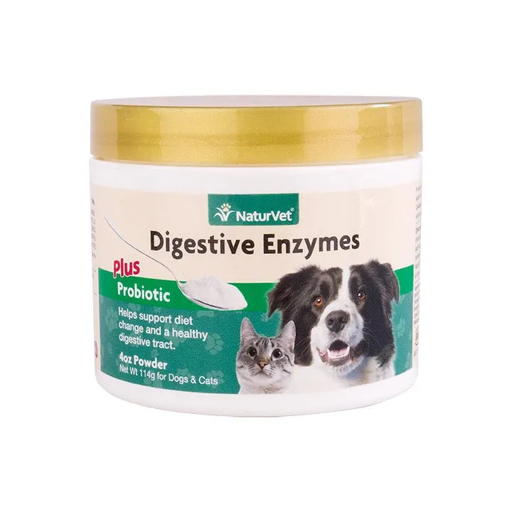 NaturVet - Digestive Enzymes Plus Probiotic