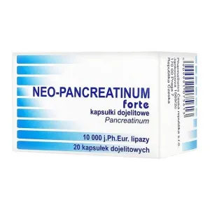 NEO PANCREATINUM FORTE, digestive enzymes (amylase, protease and lipase)