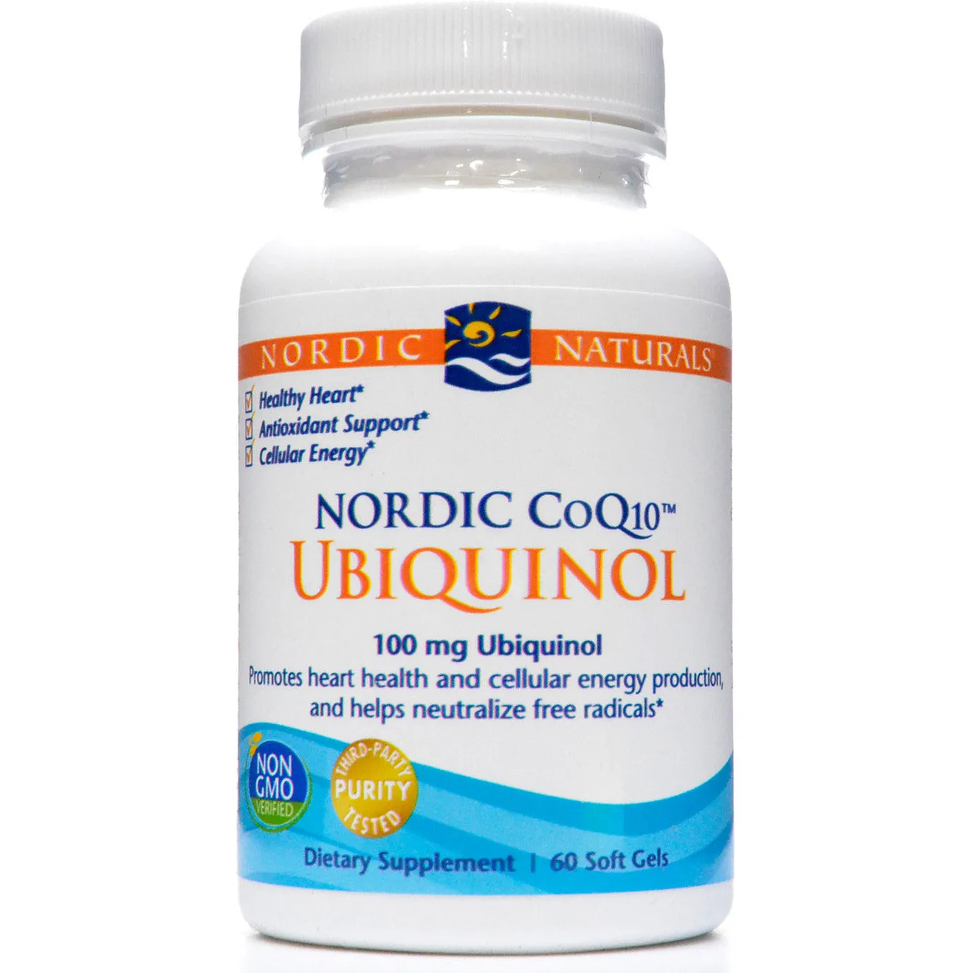 Nordic CoQ10 Ubiquinol 60 softgels By Nordic Naturals