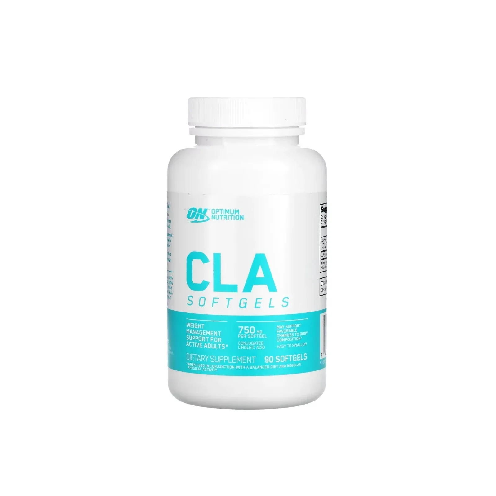 Optimum Nutrition CLA 750mg natural weight loss fat softgels 90s