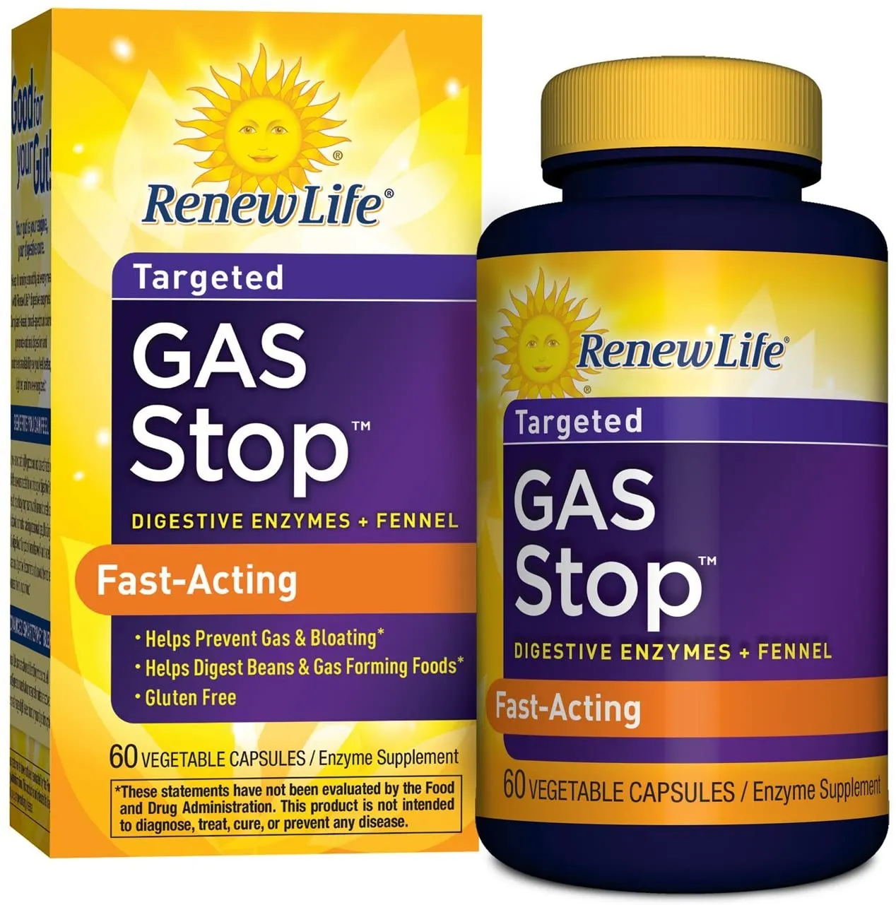 Renew Life GasStop Vegetable Capsules