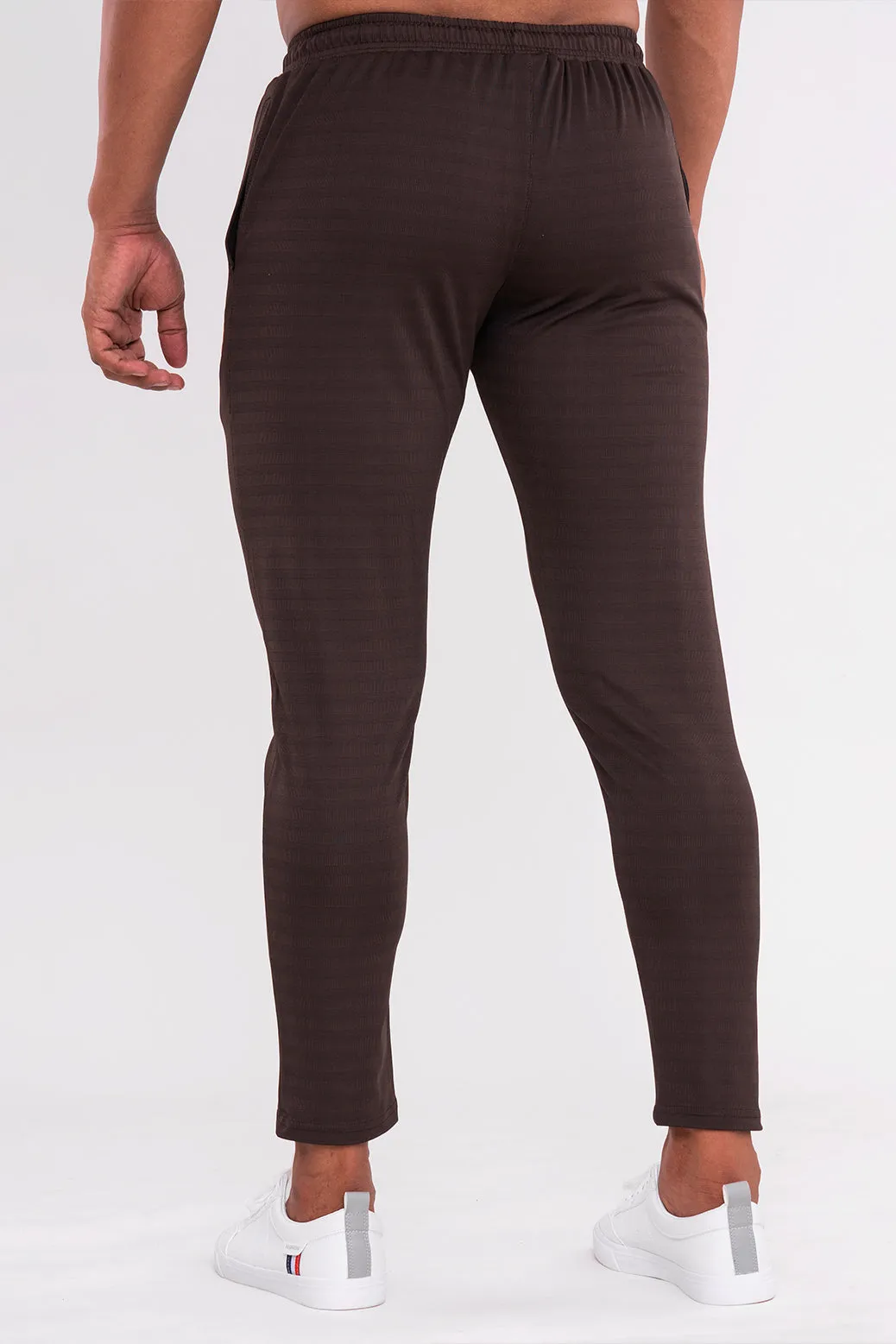 RUDESTYLE POWER TRAINING TRACK PANTS- Coffee Brown