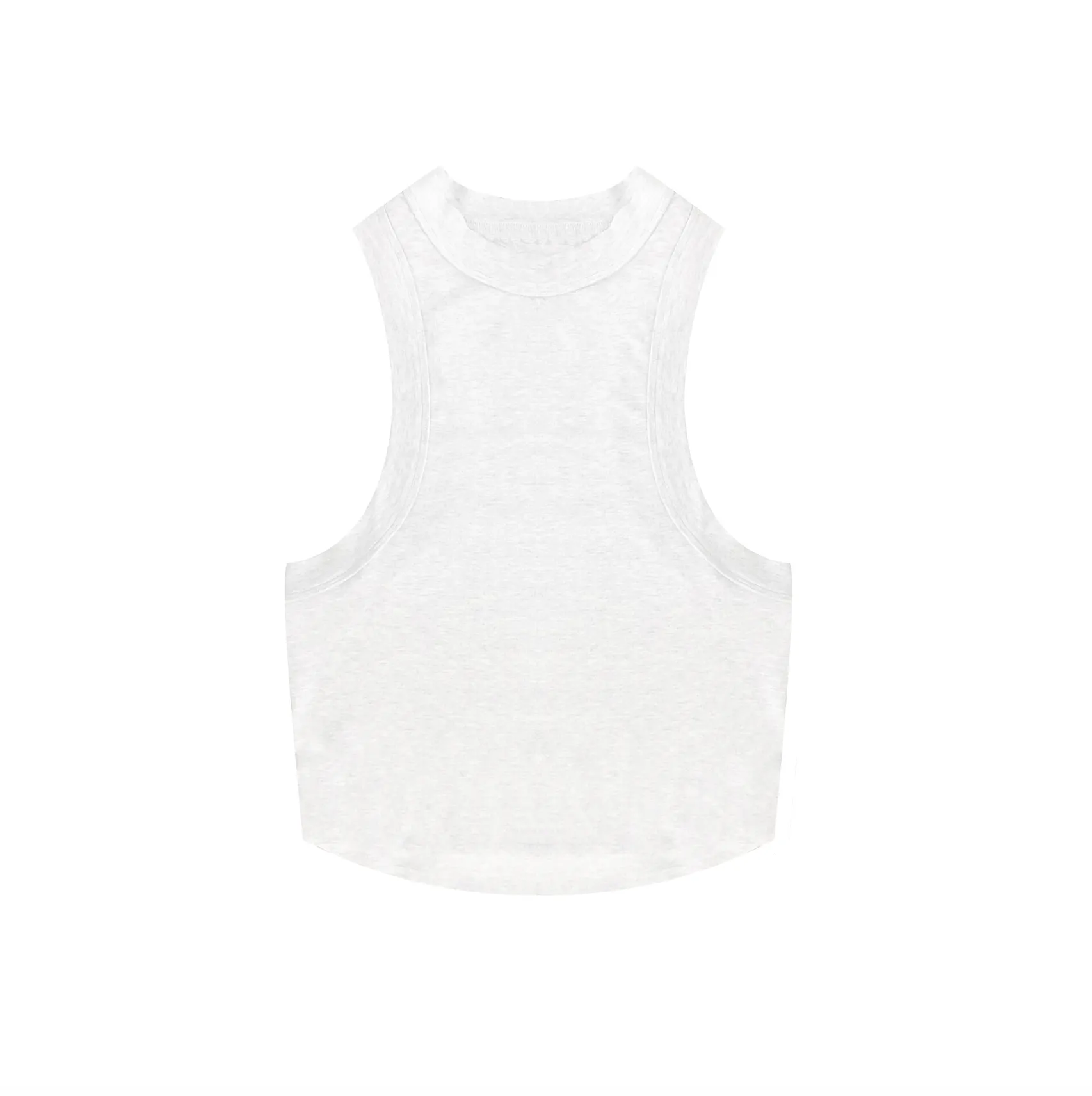 Side Boob White Tank Crop Top