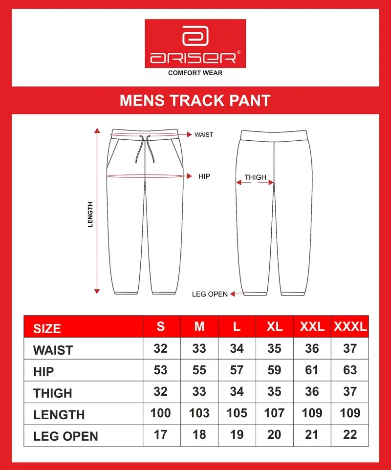 Track Pants - Gray Jogging bottoms For Mens | Ariser