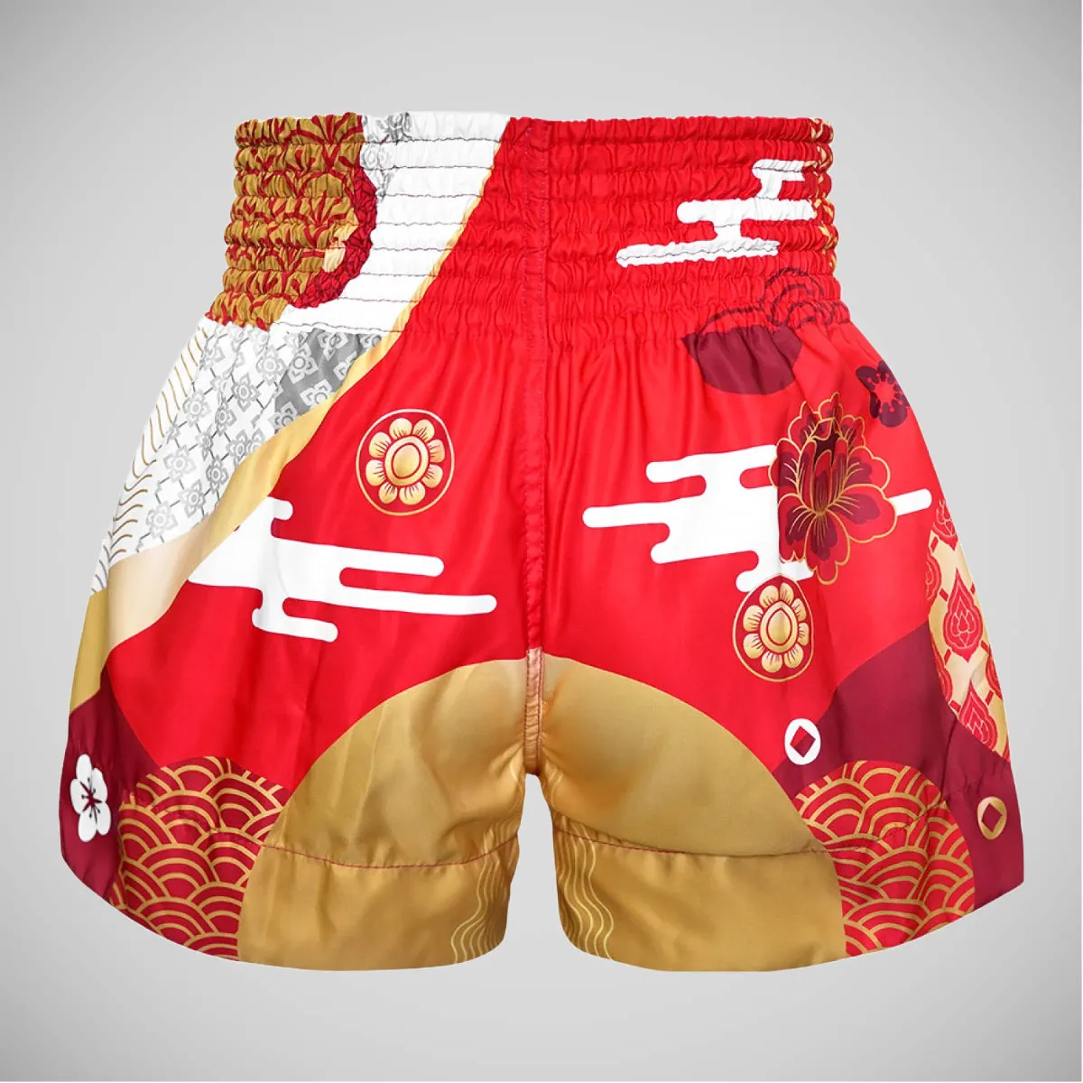 TUFF Sport MS653 Goddess Of The Sun Muay Thai Shorts Red/White