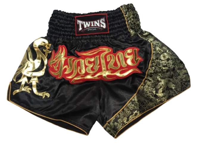 Twins Special Muay Thai Shorts T-151 Black/RD