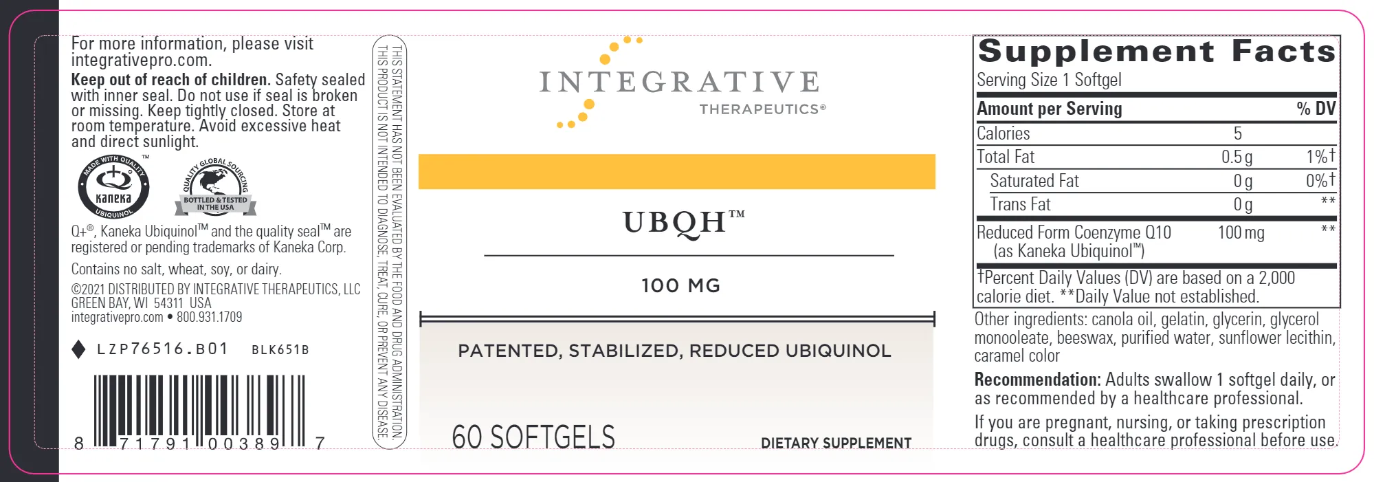 UBQH™ 100mg