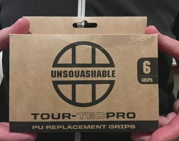 UNSQUASHABLE TOUR-TEC PRO PU Replacement Squash Grip - 6 Grip Pack