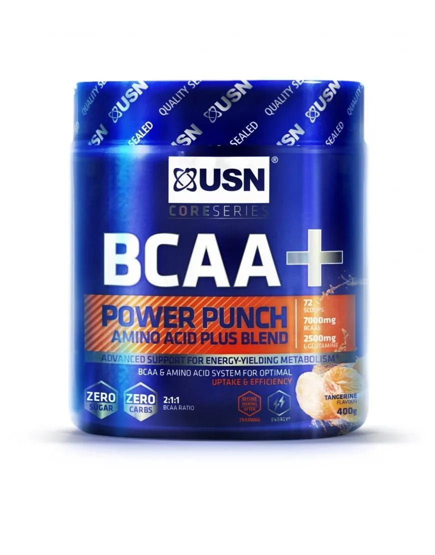 USN BCAA Power Punch Muscle Recovery And Performance Supplement Powder - 400g