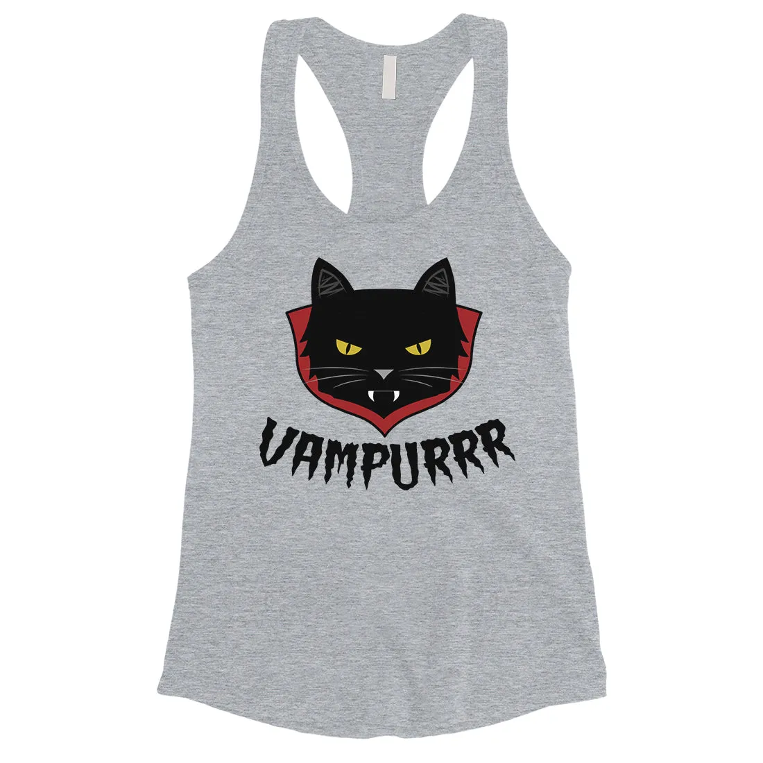 Vampurrr Funny Halloween Costume Cute Graphic Design Womens TankTop